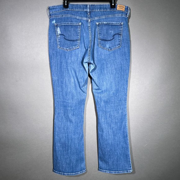 Signature Levi Strauss Mid Rise Bootcut Jeans Size 16S W33 X L30 - Picture 14 of 16